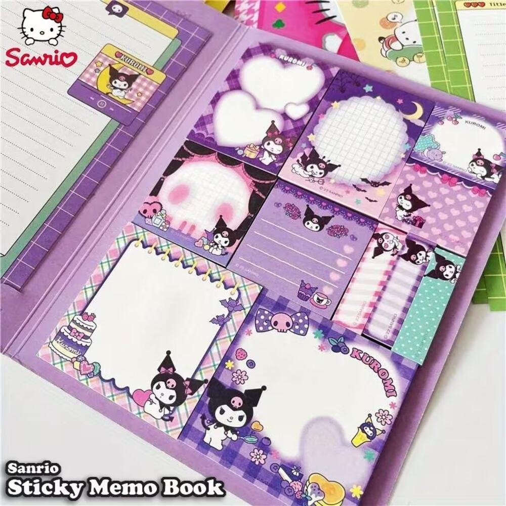 #6143 Hello Kitty & Friends - Sticky Notebook 550 ct  - Kuromi